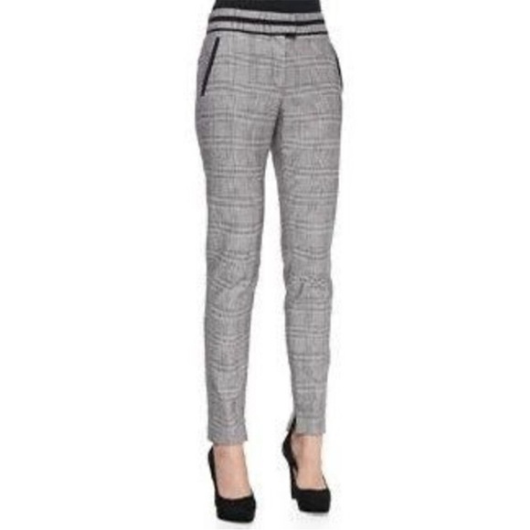Veronica Beard Pants - VERONICA BEARD Glen Plaid Cigarette Pants 6